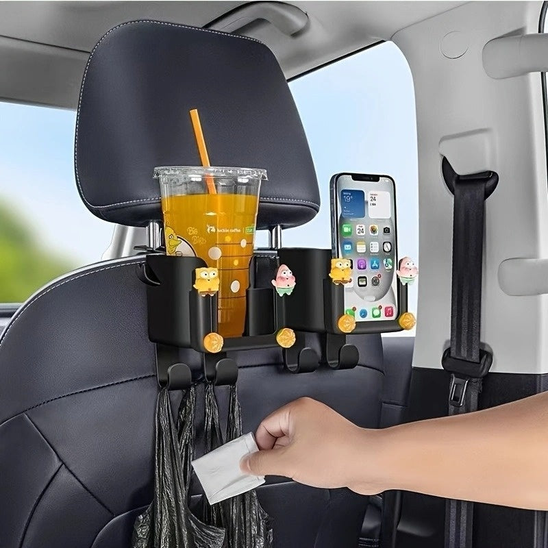 1Pc The multi-functional car seat back organizer is suitable for most vehicle models.