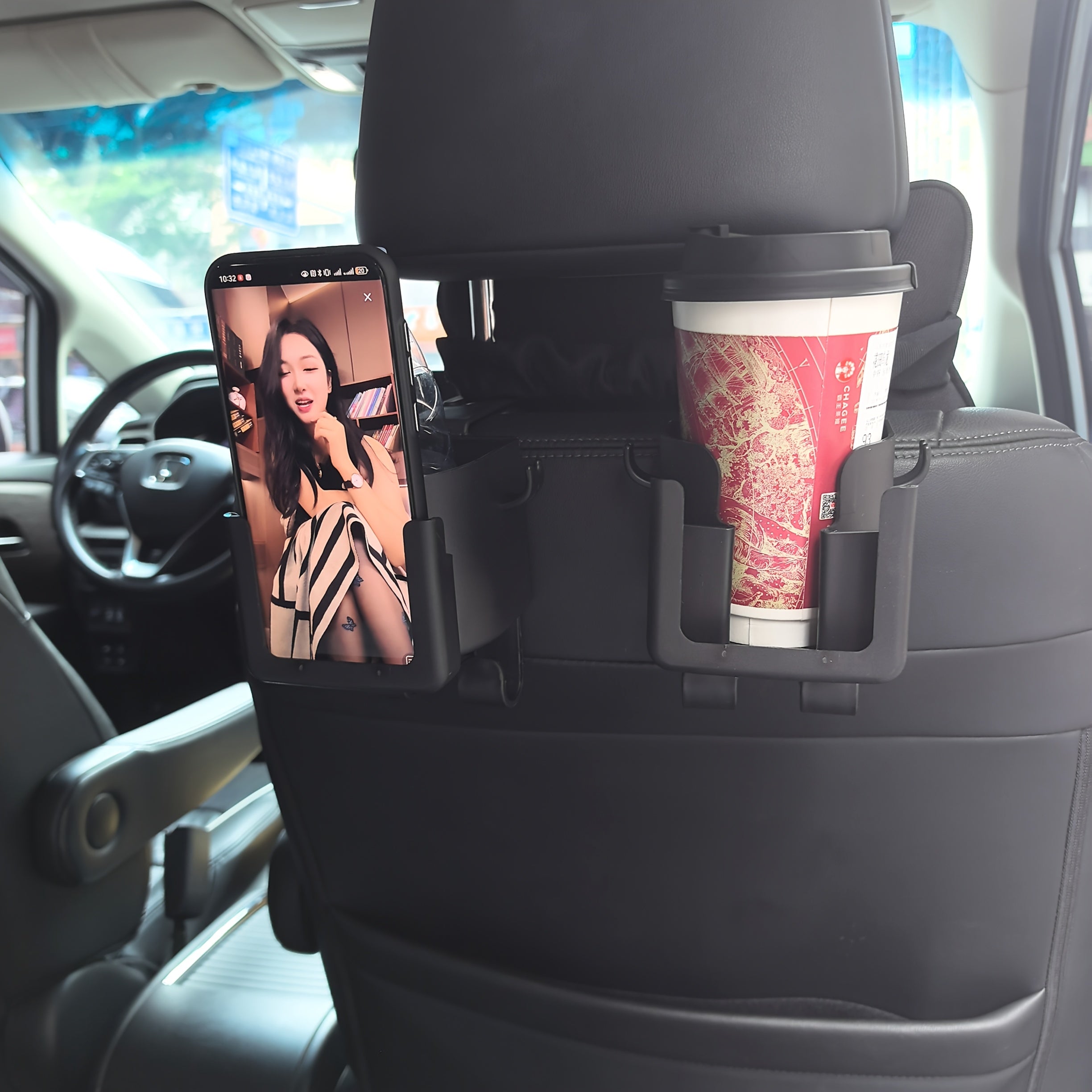 1Pc The multi-functional car seat back organizer is suitable for most vehicle models.