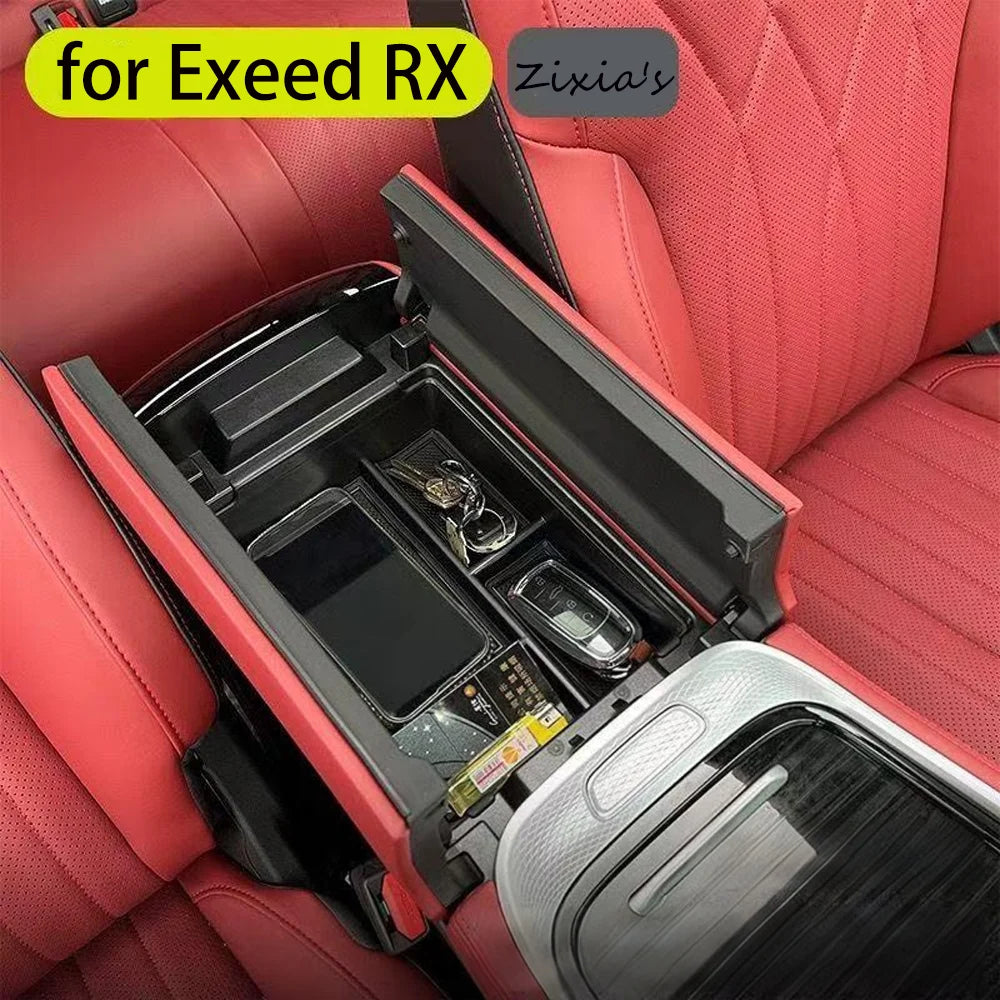 For Exeed RX Omoda C9 9 2024~2026 2025 Center Console Storage Box Lower Storage Interior Storage Organization Protect Accessorie