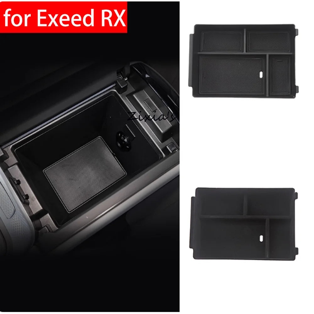 For Exeed RX Omoda C9 9 2024~2026 2025 Center Console Storage Box Lower Storage Interior Storage Organization Protect Accessorie