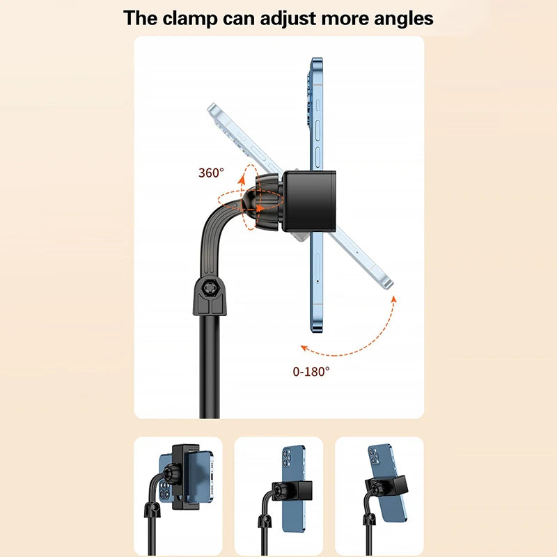 Desktop Dual-Level Adjustable Phone Stand, Universal Stand for Tablets and Phones, Height-Adjustable Stable Stand