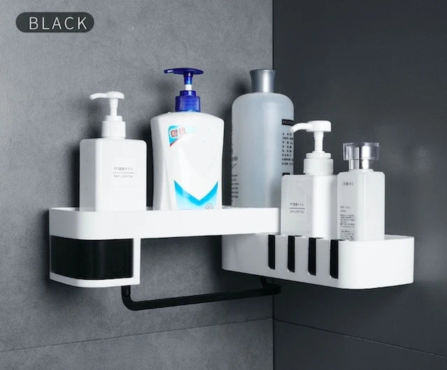 1 pcs Corner Shower Shelf Bathroom Shampoo Shower Shelf Holder Kitchen Storage Rack Organizer Wall Mounted Type baño 4полка для