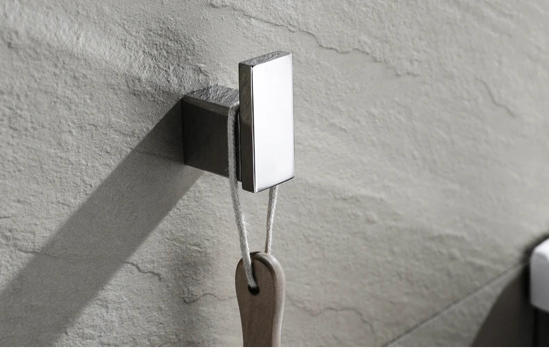 Stainless Steel Bathroom Accessories Wall Shelf Towel Bar Rack Rail Toilet Brush Roll Paper Holder Soap Dish Bathroom Hardware
