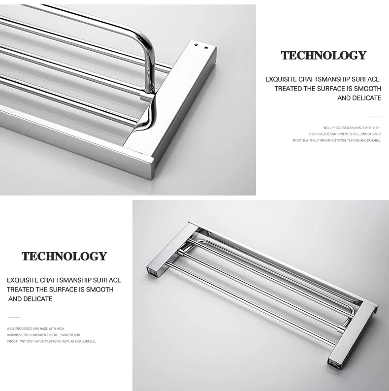 Stainless Steel Bathroom Accessories Wall Shelf Towel Bar Rack Rail Toilet Brush Roll Paper Holder Soap Dish Bathroom Hardware
