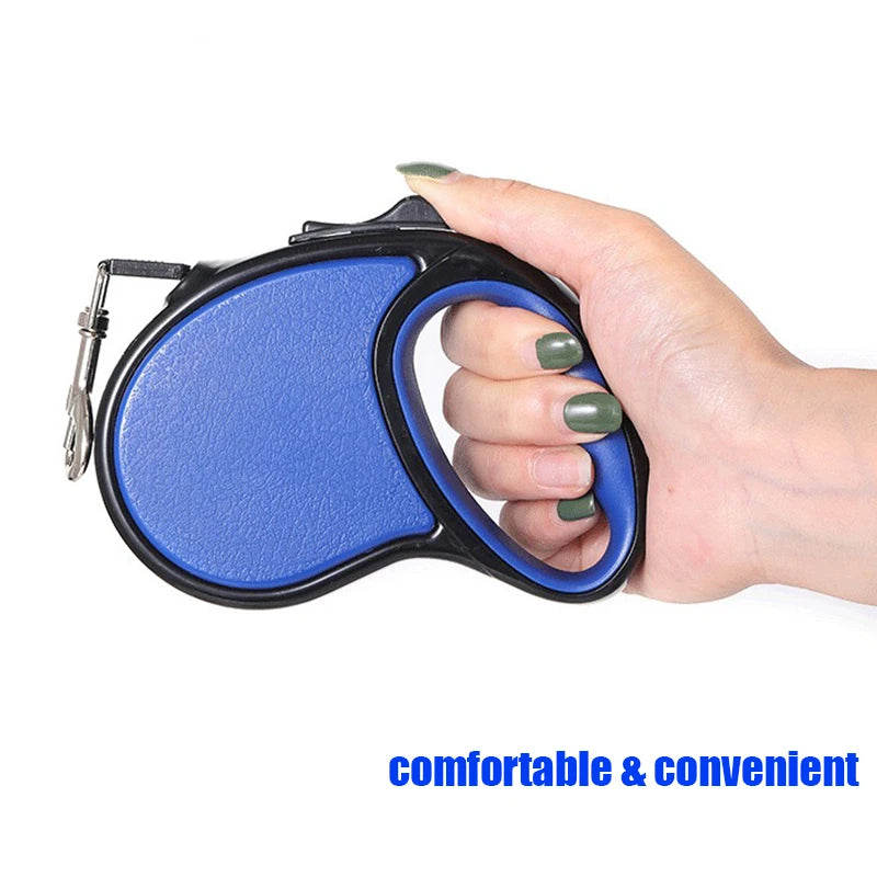 New Retractable Pet Dog Leash 3m 5m Automatic Durable Nylon Dog Lead Extending Puppy Walking Running Leads For Small Medium Dogs