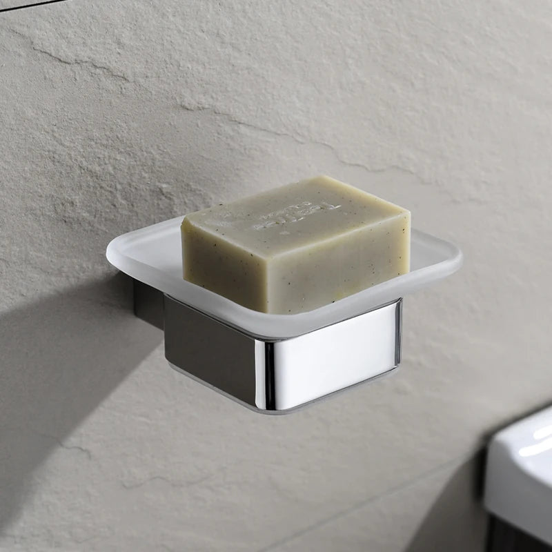 Stainless Steel Bathroom Accessories Wall Shelf Towel Bar Rack Rail Toilet Brush Roll Paper Holder Soap Dish Bathroom Hardware