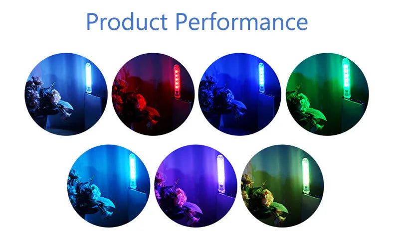 USB LED 3LEDs 8LEDs 24leds Book Lights LED Bulb 5V Power Input White 5000-6500K Warm White 3000-3500K USB Night light