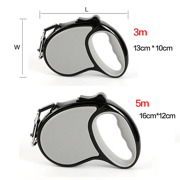 New Retractable Pet Dog Leash 3m 5m Automatic Durable Nylon Dog Lead Extending Puppy Walking Running Leads For Small Medium Dogs