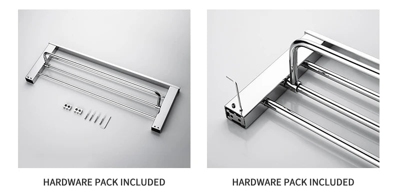 Stainless Steel Bathroom Accessories Wall Shelf Towel Bar Rack Rail Toilet Brush Roll Paper Holder Soap Dish Bathroom Hardware