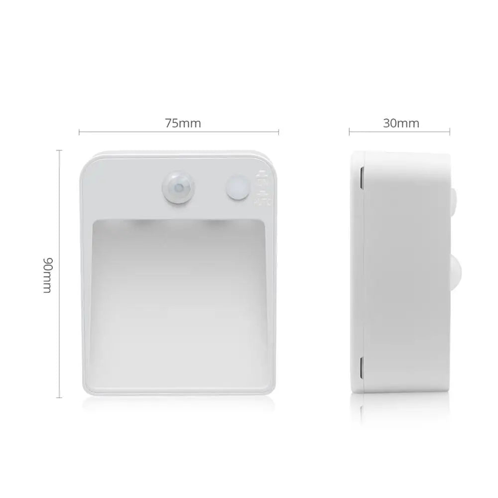 LED Sensor Night light Dual Induction PIR Infrared Motion Sensor lamp Magnetic Wireless Wall lamp Cabinet Stairs Step light