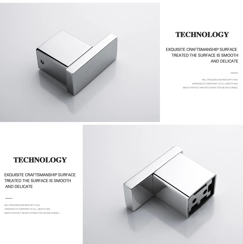 Stainless Steel Bathroom Accessories Wall Shelf Towel Bar Rack Rail Toilet Brush Roll Paper Holder Soap Dish Bathroom Hardware