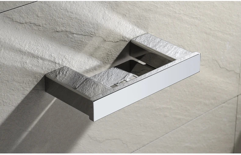 Stainless Steel Bathroom Accessories Wall Shelf Towel Bar Rack Rail Toilet Brush Roll Paper Holder Soap Dish Bathroom Hardware
