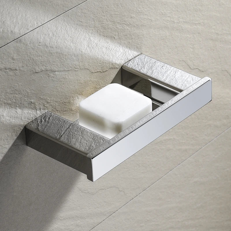 Stainless Steel Bathroom Accessories Wall Shelf Towel Bar Rack Rail Toilet Brush Roll Paper Holder Soap Dish Bathroom Hardware