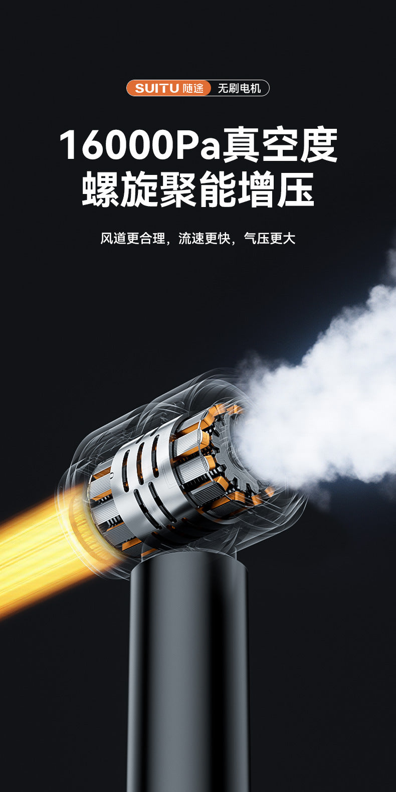 Mi Portable Car Vacuum Cleaner New 998000PA Mini Car Vacuum Cleaner Cordless Powerful for Home Handheld Blower for Car Clean