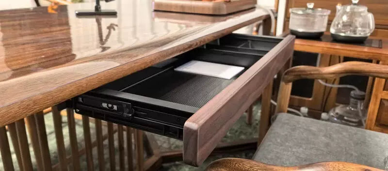 Under Desk Drawer Organizer Pull-pull Wooden Storage Shelf for Study Stationery Storage Solid Wood Office Desk Storage Accessory
