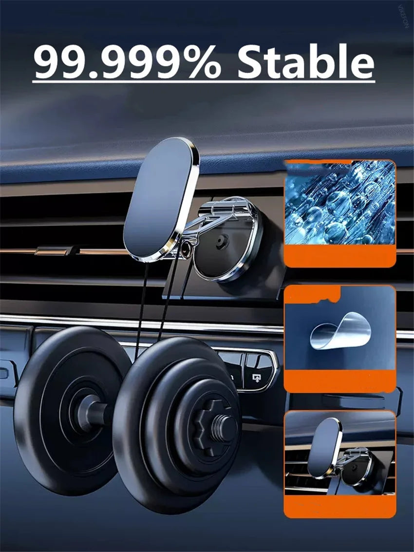 Magnetic Car Phone Holder 360° Rotate Magnet Smartphone Stand Support GPS Foldable Phone Bracket in Car Holder for IPhone Huawei