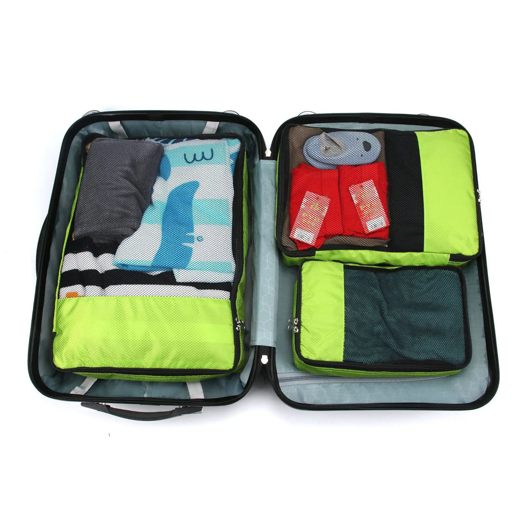 Travel Packing Cubes Luggage Organizer Bags for Suitcase Compression Storage Pouches with Mesh Lightweight Travel Accessories