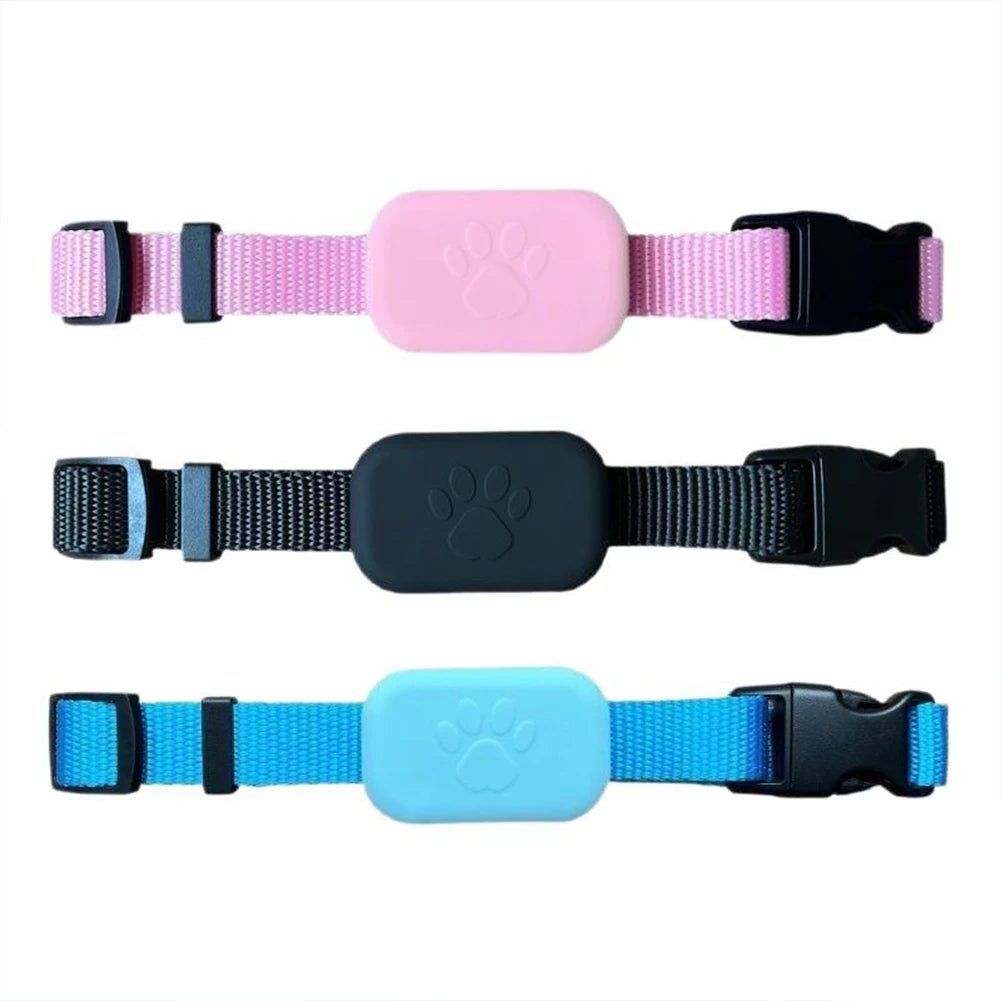 Pet Bluetooth GPS Tracker Adjustable Collar Dog Cats Locator Waterproof Anti Lost Dogs Real-time Tracking Device for iOS/Android