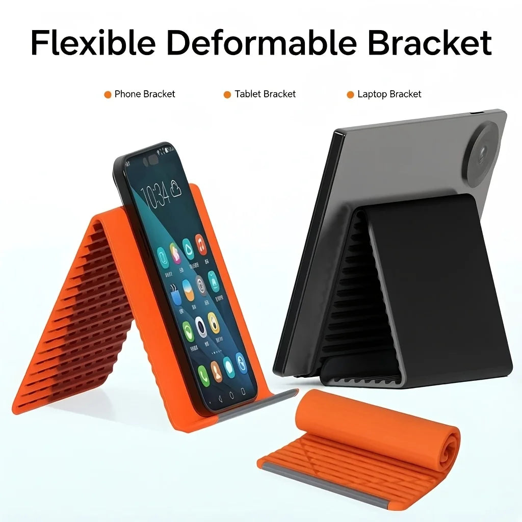 Portable Foldable Silicone Phone Stand Flexible and Can Be Bent Into Any Shape Multi-angle Adjustable Phone Stand