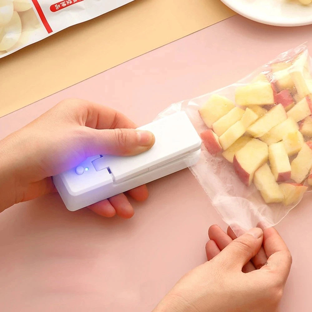 Rechargeable Plastic Package Sealer, Mini Close Bags Portable Sealing Machine, Heat Thermal Bag Sealer, Storage Food, Kitchen