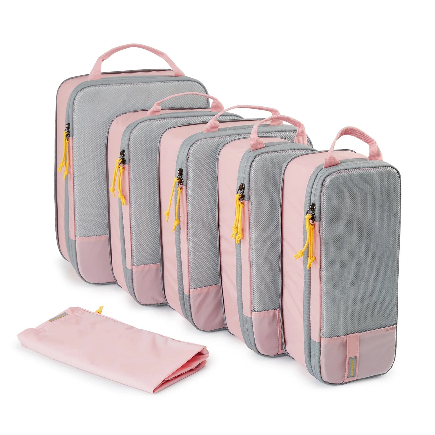 BAGSMART Compression Packing Cubes for Travel - 6/4/2 Set Lightweight Durable Luggage Organizer Bags Travel Essentials