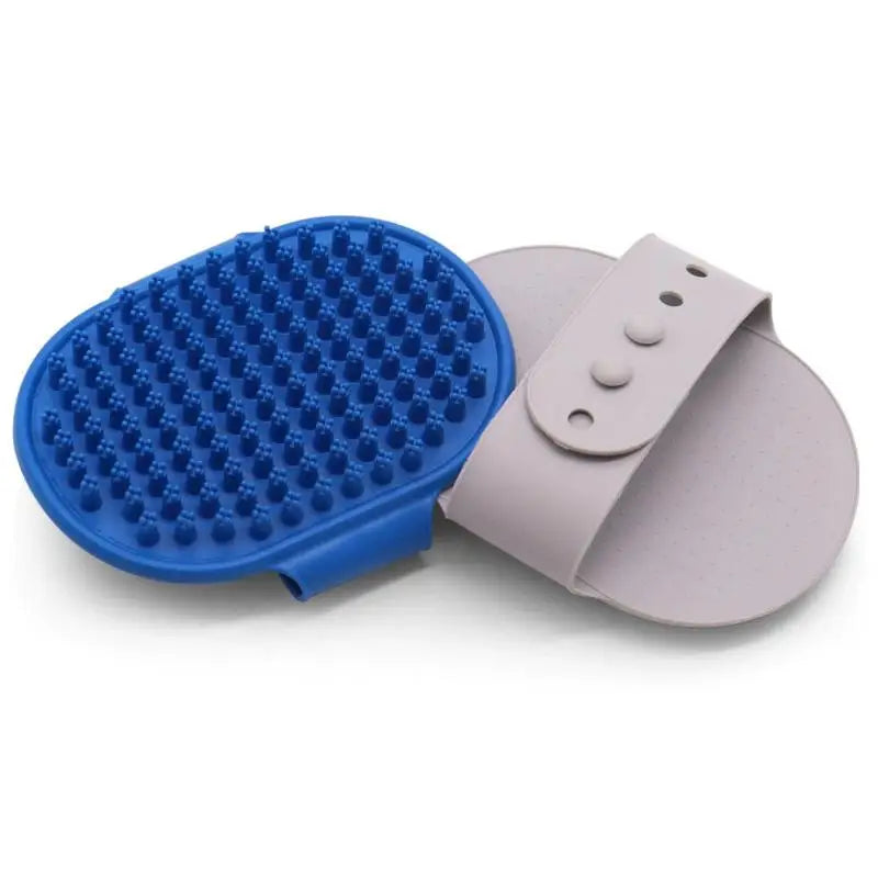 ✔Pet Bath Brush Dog Cat Grooming Brush Soft Silicone Massage Glove With Adjustable Strap Hair Remover Brush Pet Bathing Tools