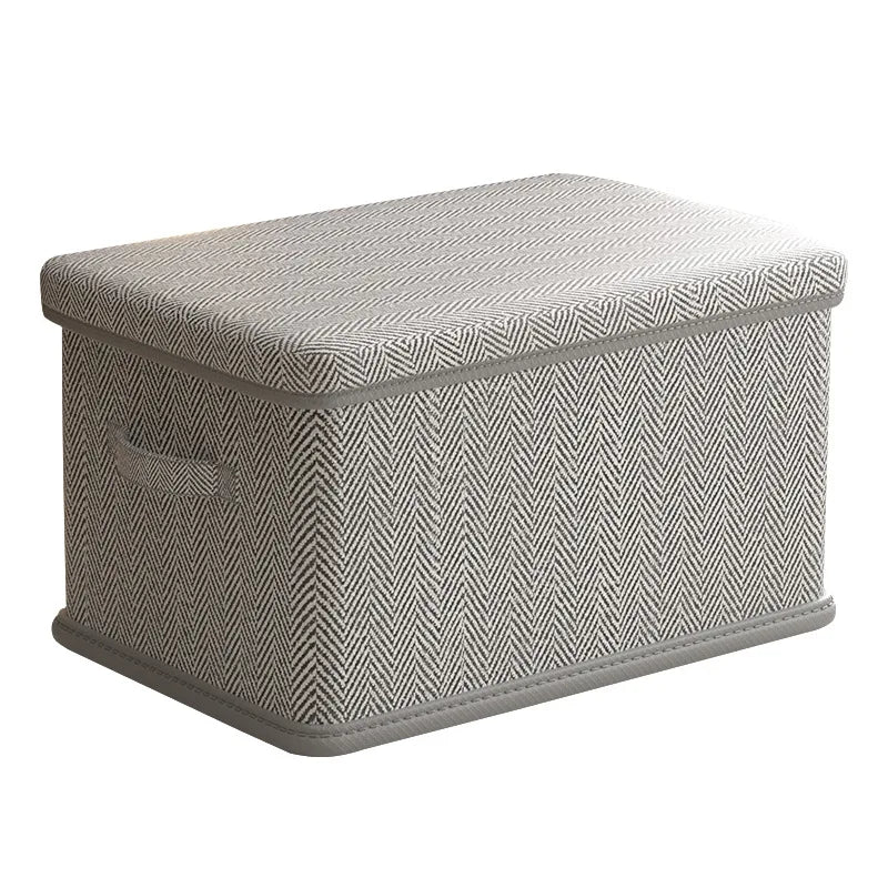 Clothes Storage Box Household Large-capacity Wardrobe Snacks Toys Layered Finishing Artifact Folding Storage Box Basket with Lid