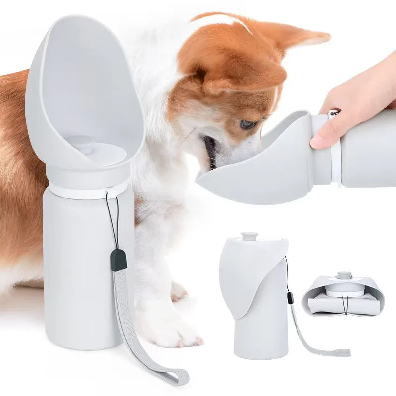 550ml Portable Pet Water Bottle Collapsible Silicone Dog Cat Travel Mug Outdoor Walking Drinking Dispenser Cup Puppy Supplies