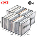 Drawers Organizer for Underwear Bra Socks Pants Jeans Storage Box Wardrobe Clothes Organizer Cabinet T-Shirt Organizers storage