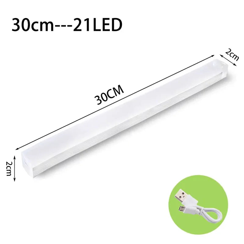 LED Motion Sensor Lights  Magnetic Installation USB Charging Human Body Sensor Night Light for Storage Cabinet Stairs Hallway