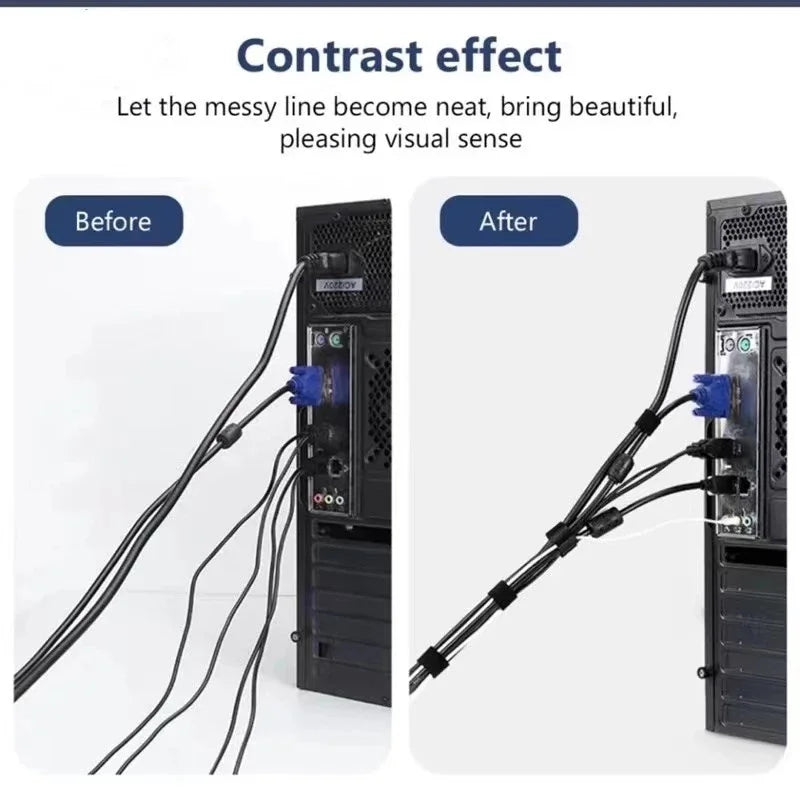 Cable Organizer Cable Management Tearable Organizador Cables Winder Ties Phone Accessories Wire Cord Organizer And Cables