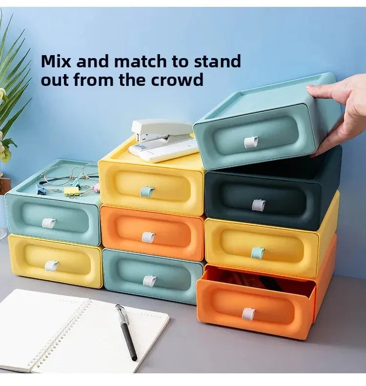 Drawer Style Desktop Storage Box, Storage Box, Multifunctional Office Desk Storage Box, Organizing and Accommodation Storage Box