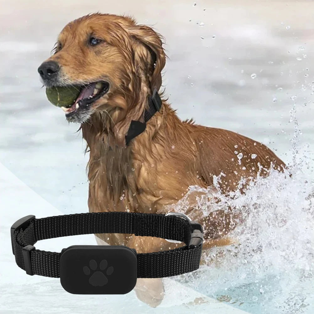 Pet Bluetooth GPS Tracker Adjustable Collar Dog Cats Locator Waterproof Anti Lost Dogs Real-time Tracking Device for iOS/Android