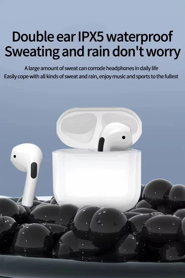 Wireless Bluetooth Earphone True Buds5 HIFI Stereo Sound Bluetooth5.3 Headphone Sport Earbuds With Mic For Android iOS Universal