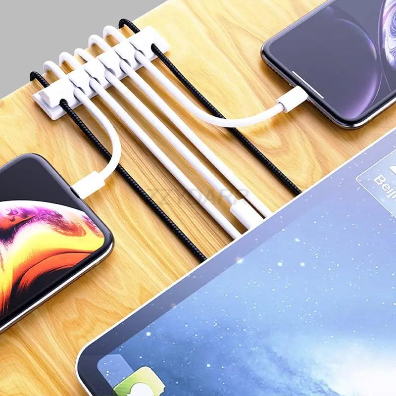 186/188 PCS Cable Organizer Kit With 10 Cable Holder 4 Wire Organizer Sleeve 40 Cord Clips Roll Cable Organizer Straps for Home