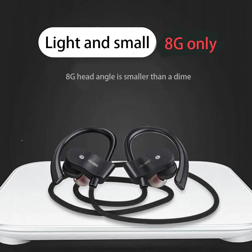 Bluetooth 4.1 Wireless Earphones Sports Music Headset Ear-Hook Waterproof Earbuds Neckband Headphone With Mic For iPhone Xiaomi