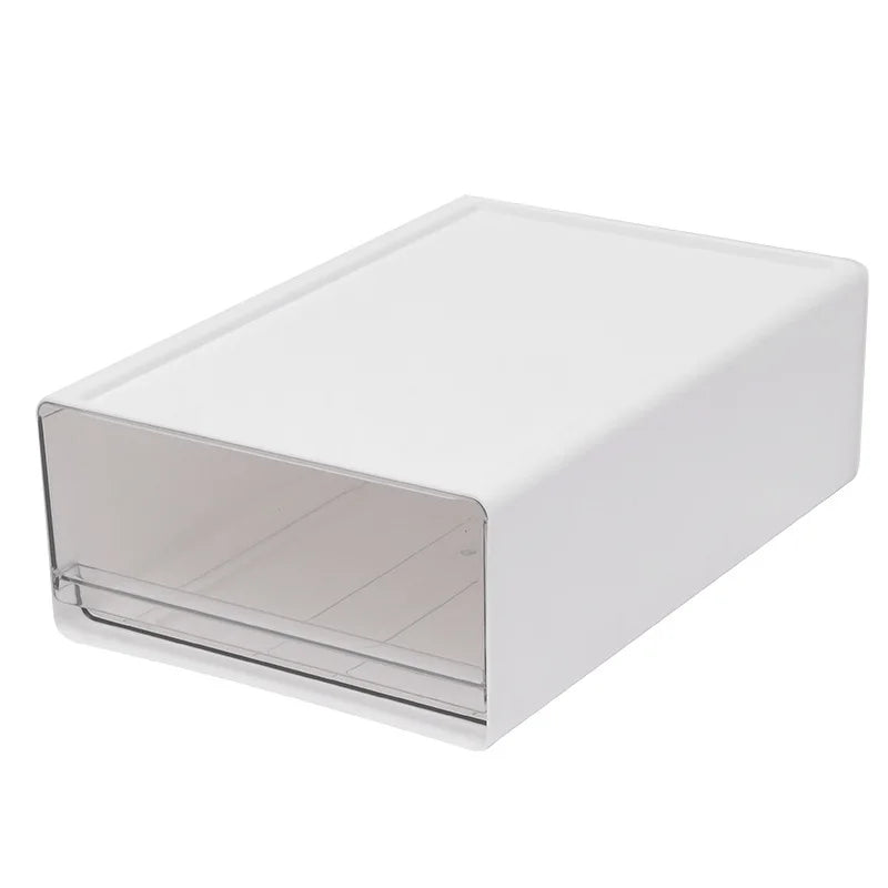Stackable Drawer Organizer Desktop Storage Box Portable Cabinet for Office & Study Transparent Drawers with Combination Design