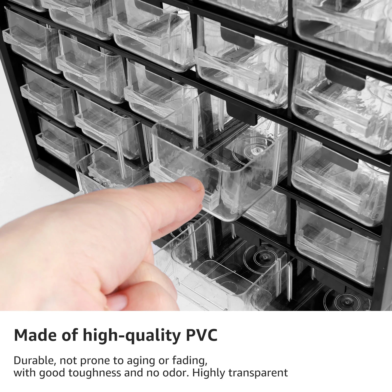 25 Drawers Stackable Storage Cabinet Tool Parts Storage Clear Organizer with Drawers Table Drawer Organizer For Screw Nut Nails