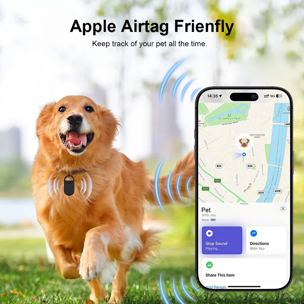 Smart Tag Bluetooth GPS Tracker For iOS Find My App Anti-Lost Security Locator Sound Locate Alarm Reminder Key Finder