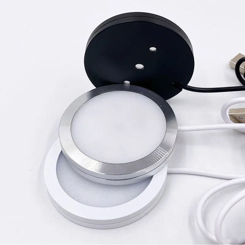 USB 5V LED Under Cabinet Light 5W 3W 7W Mini Spotlight Jewelry Display Showcase Wardrobe Surfaced Mounted Ceiling lamp downlight