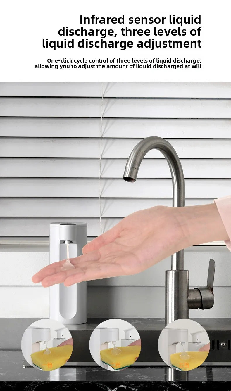 Automatic Sensor Dispenser Hand Sanitizer Dispenser Kitchen Soap Dispenser Wall-mounted Hand Sanitizer Soap Feeder