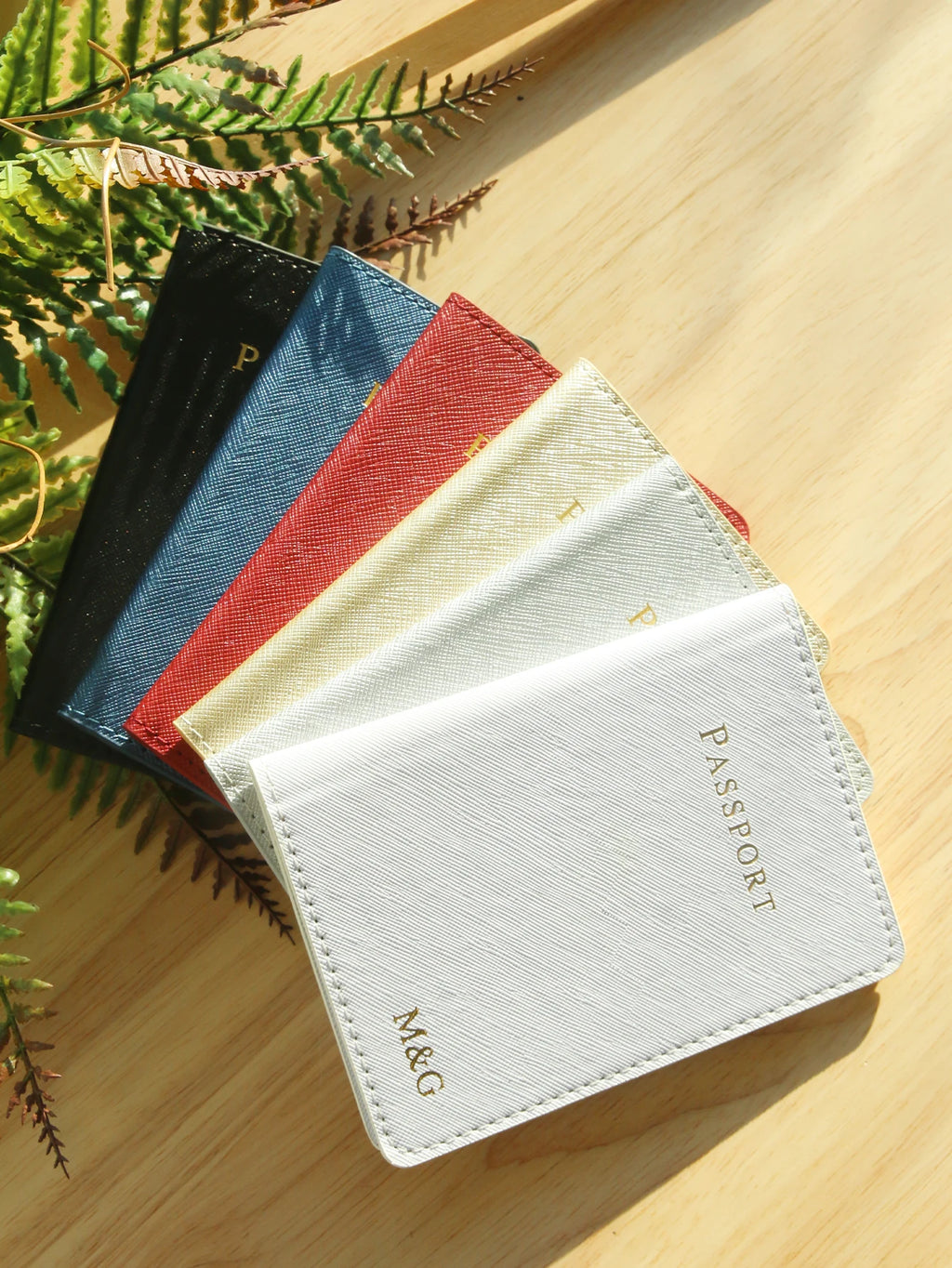 Personalized Passport Holder Customized Hot Stamping Name Passport Customize Letters Cover Passport Holder Travel Wallet
