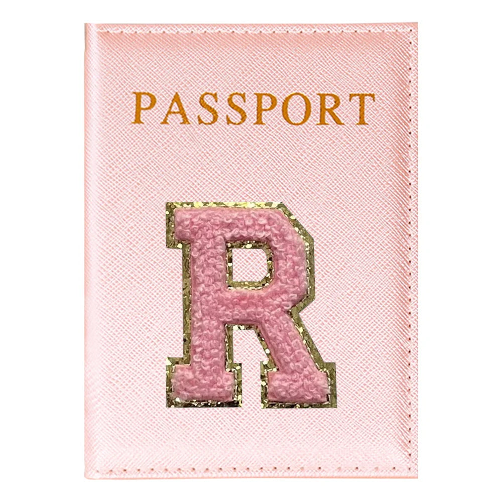 Portapasaporte Rosa con Diseño Aviones — Funda PU para Viajeras