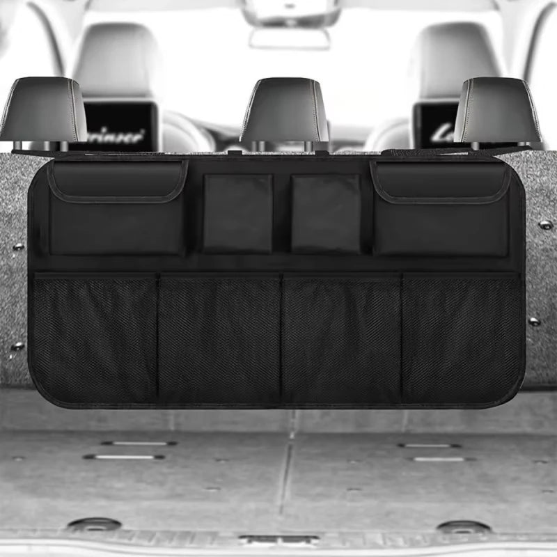 KEBUDIMEI Car Trunk Organizer Oxford Backseat Storage Bag Multi-use Automobile Seat Back Organizers Net Car Interior Accessories