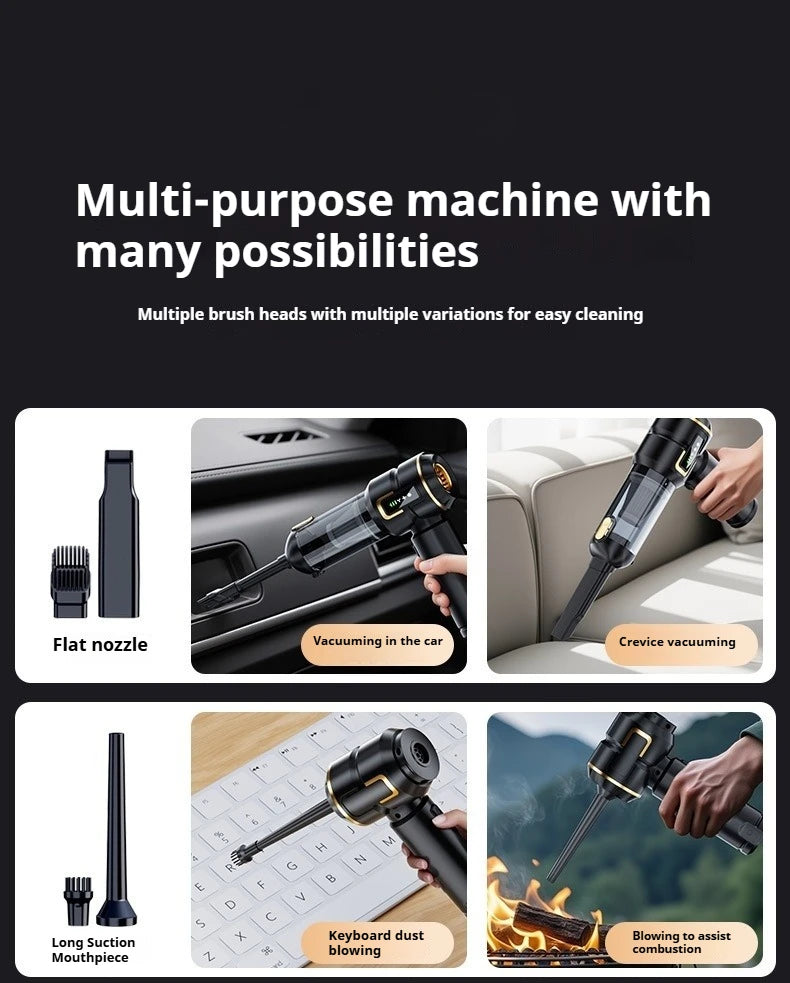 Mini Car Vacuum Cleaner Strong Scution Cordless 998000PA Powerful Wireless Car Cleaner HandHeld Portable Vacuum Cleaner for Car