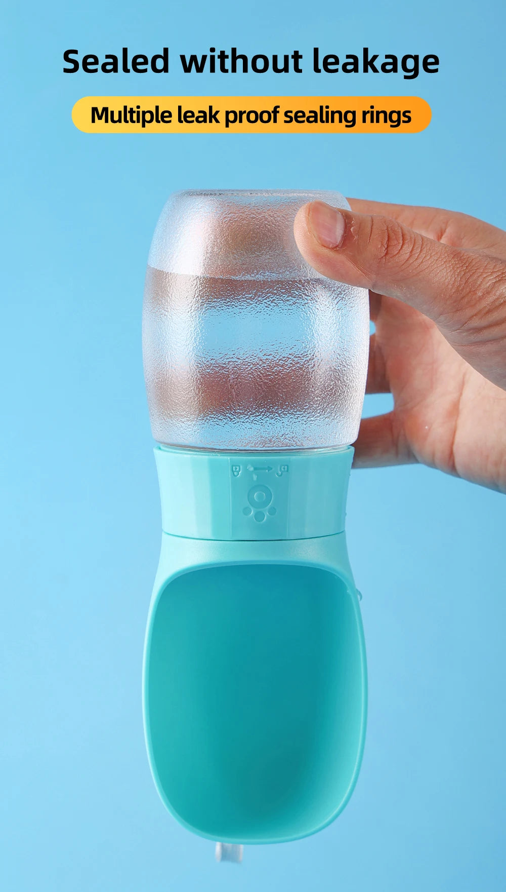 Portable Pet Water Bottle for Small Large Dogs High Capacity Dog Drink Bowl Outdoor Pets Water Dispenser Cup Labrador Supplies