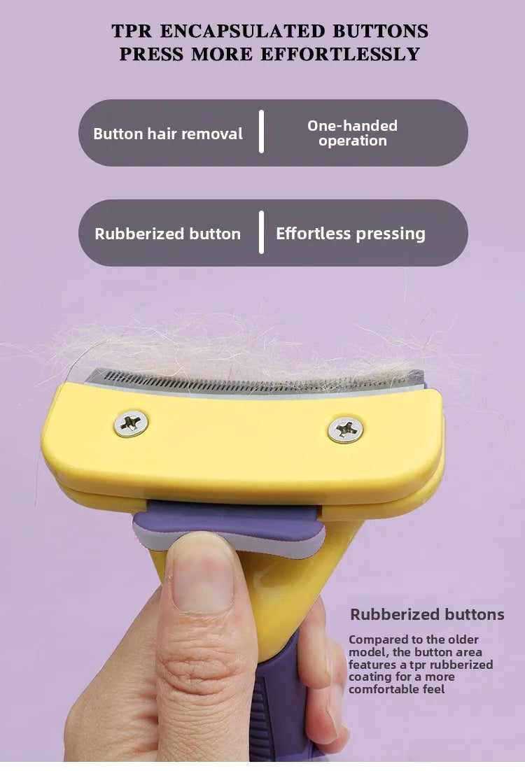 Pet brush, pet grooming tool, deshedding comb, Teddy and Golden Retriever hair removal brush, pet cleaning supplies，dog brush