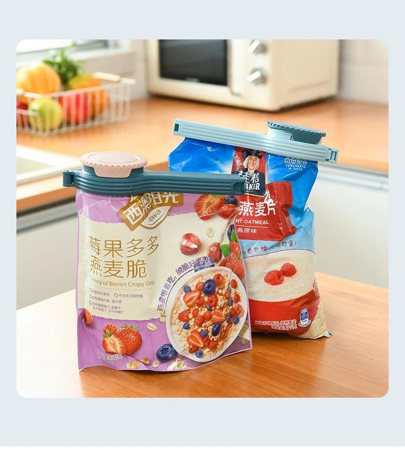 Snack Sealing Clip Fresh Keeping Sealer Clamp Plastic Food Saver Travel Kitchen Gadgets Seal Pour Food Storage Bag Cap Clip