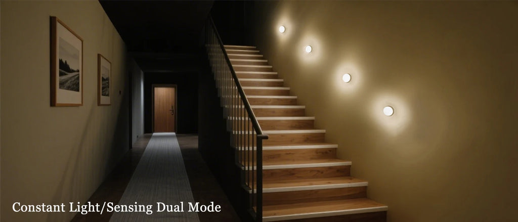 LED Motion Sensor Night Light: USB Rechargeable, Magnetic Base – For Kitchen, Bedroom, Stairs & Wall Lighting