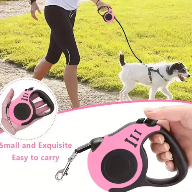 Automatic Retractable Dog Leash for Small Dogs And Cats Durable Nylon Lead with Traction Rope for Outdoor Travel And Walking